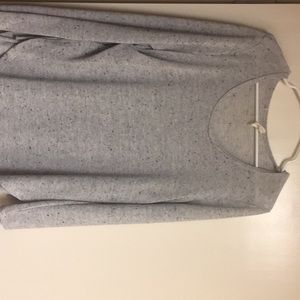 Wasabi + Mint- grey speckled long sleeve shirt